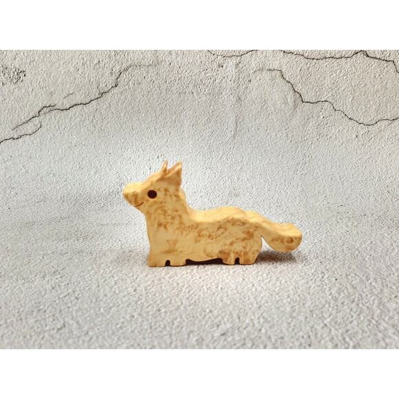 Handmade Carved Wooden Corgi & Friend Figurine Unique Gift Home Decor - Picture 6 of 7